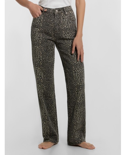 Джинсы принт