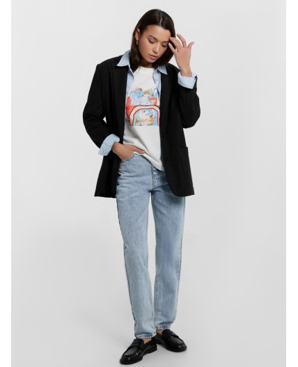 Джинсы голубой