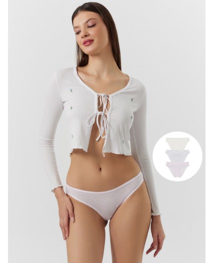 Трусы листочки на св.сиреневом