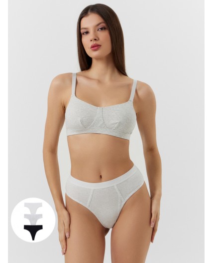 Трусы серый меланж