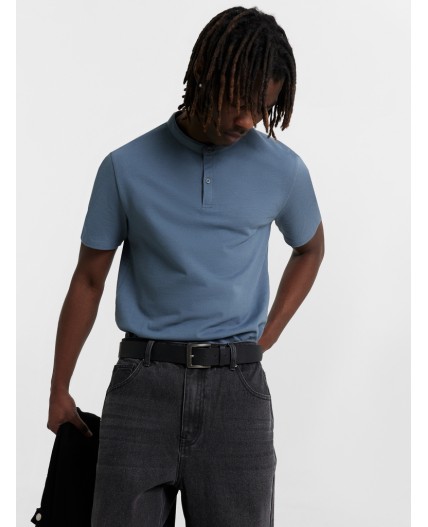 Футболка серый деним