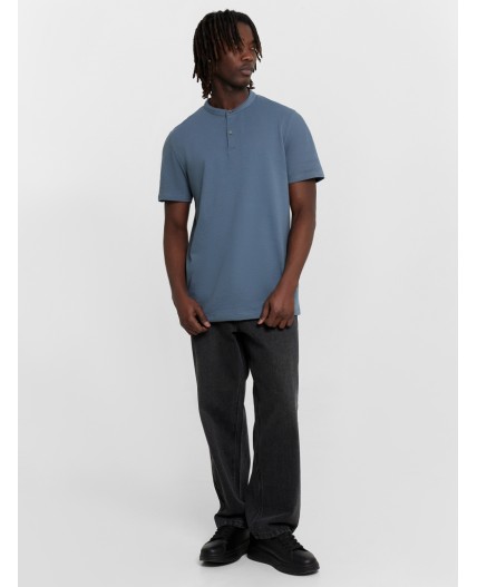 Футболка серый деним