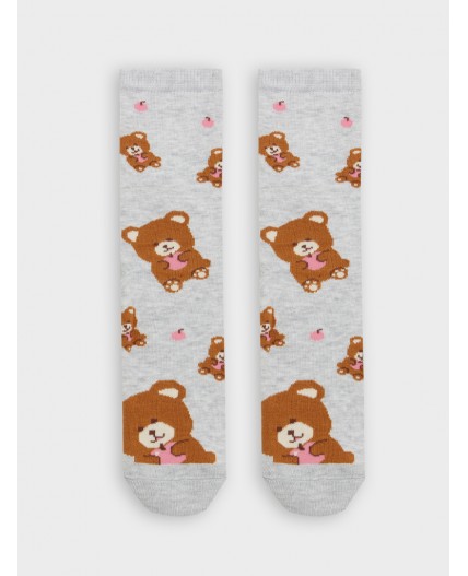 Носки св.серый меланж