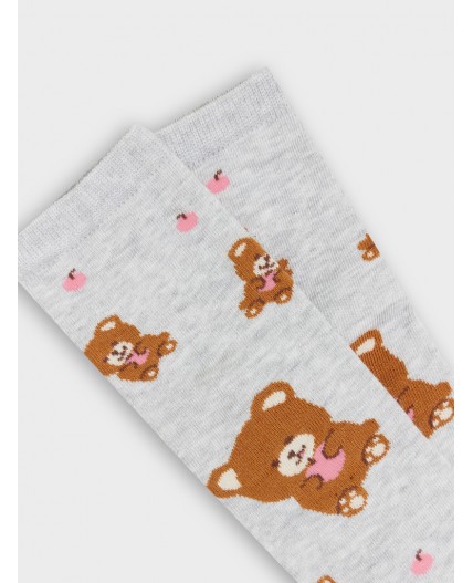 Носки св.серый меланж