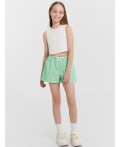 Шорты цветы на зеленом