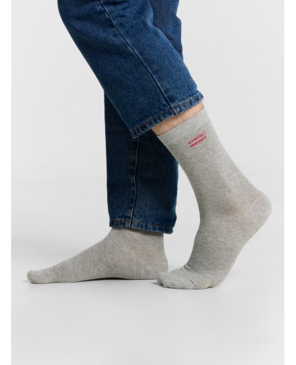Носки серый меланж