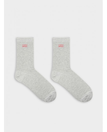 Носки серый меланж