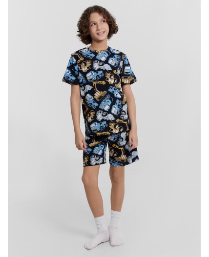 Комплект тракторы на синем