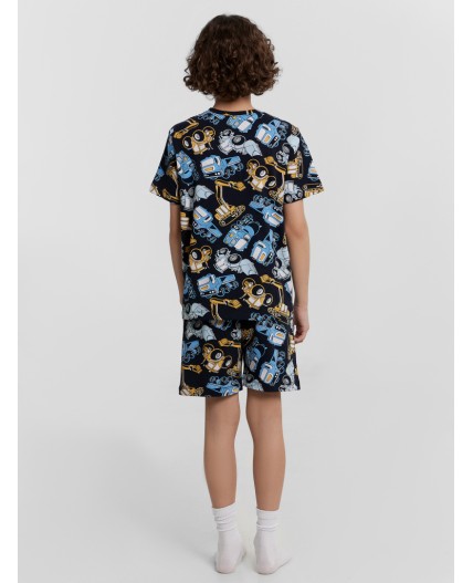 Комплект тракторы на синем