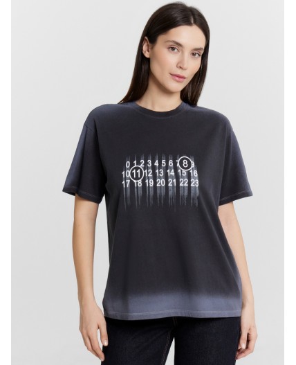 Футболка серый +печать