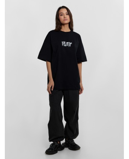 Футболка черный +печать7