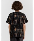 Футболка набивка tie dye на черном