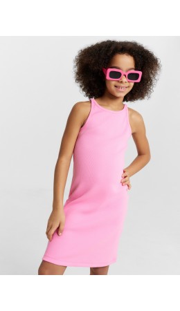 Платье розовое саше