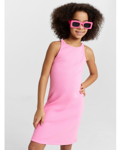 Платье розовое саше