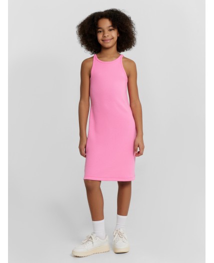 Платье розовое саше