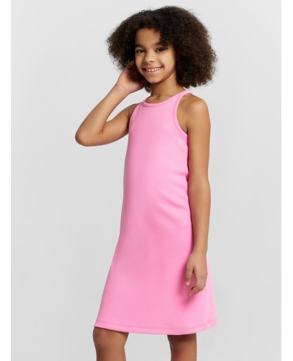 Платье розовое саше