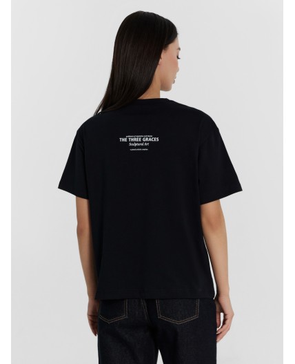 Футболка черный +печать2