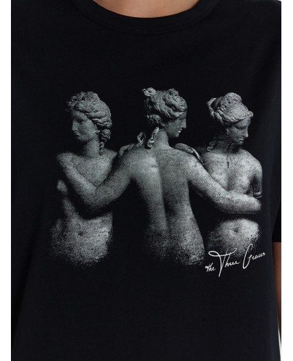 Футболка черный +печать2