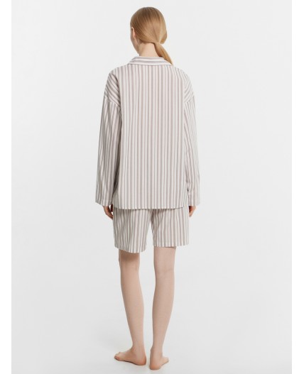 Комплект мокко полоска на белом