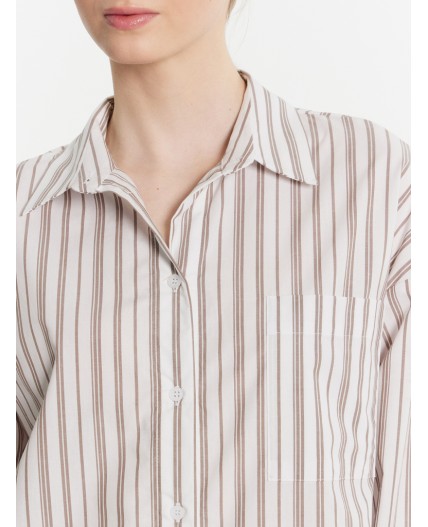 Комплект мокко полоска на белом