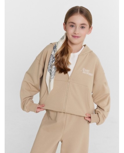 Толстовка белый перец +печать