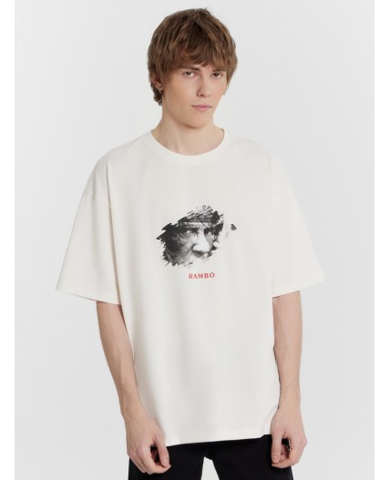 Футболка св.молочный +печать1