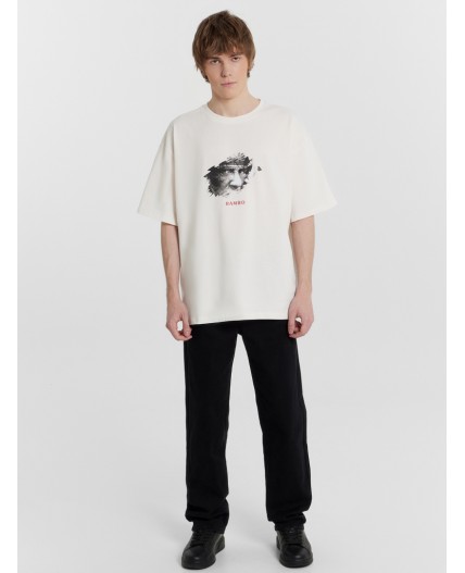 Футболка св.молочный +печать1