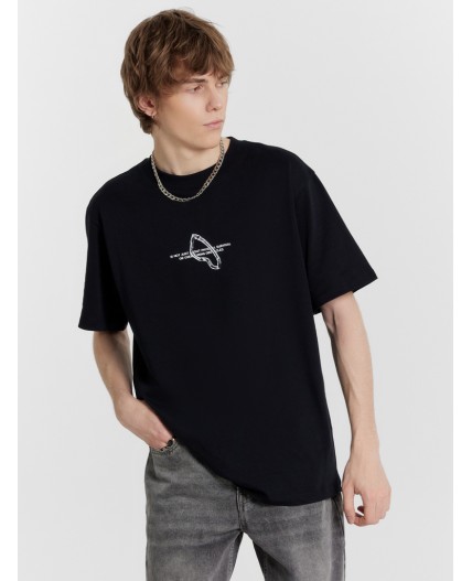 Футболка черный +печать9