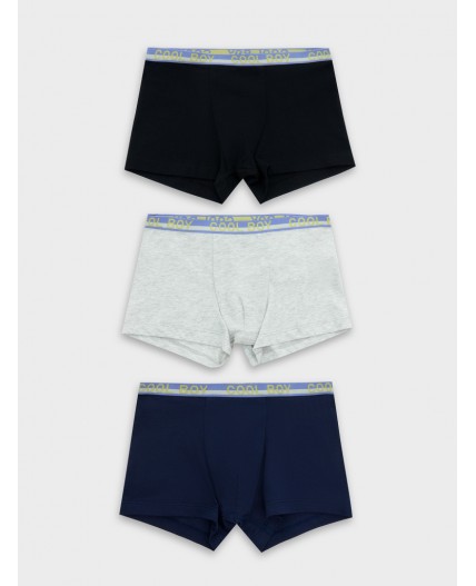 Трусы серый меланж 4306А +море +черный