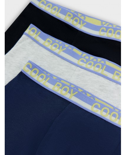 Трусы серый меланж 4306А +море +черный