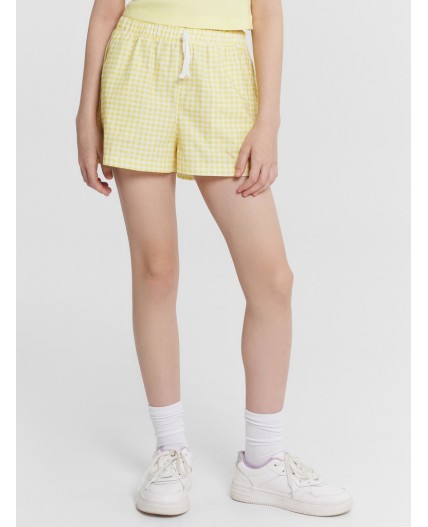 Шорты желтая клетка виши