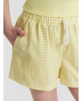 Шорты желтая клетка виши