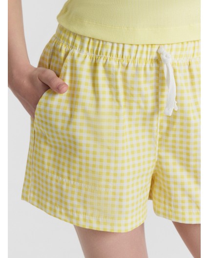 Шорты желтая клетка виши