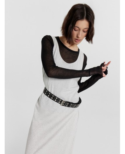 Платье серый меланж 4306-А-1