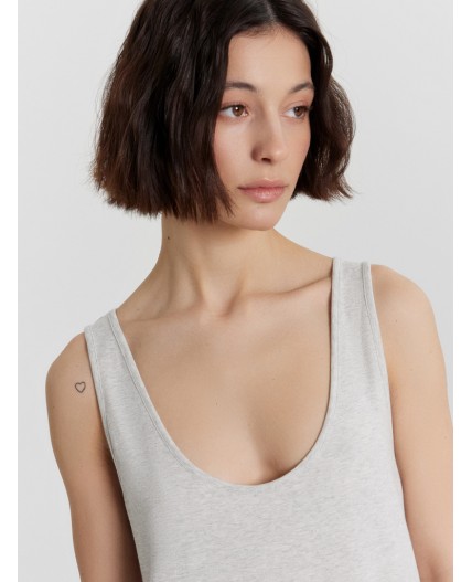 Платье серый меланж 4306-А-1