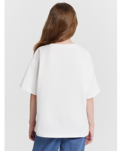 Футболка белый +печать4