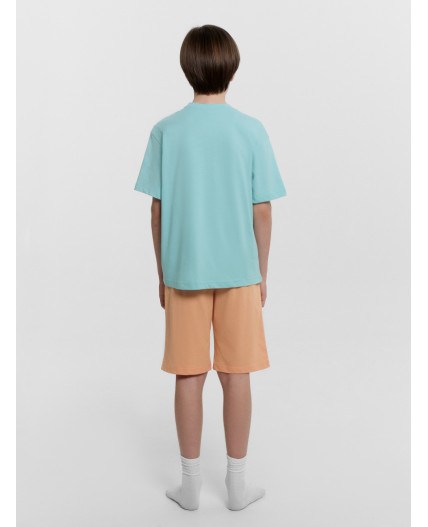 Пижама морские блики +персик +печать