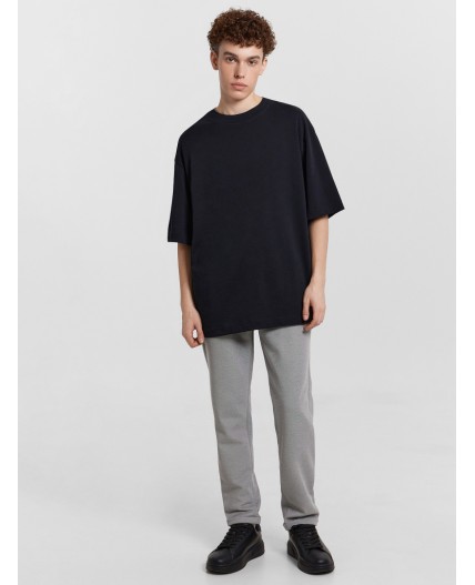 Брюки двухцветный серый