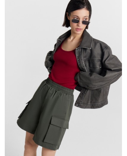 Шорты темный хаки