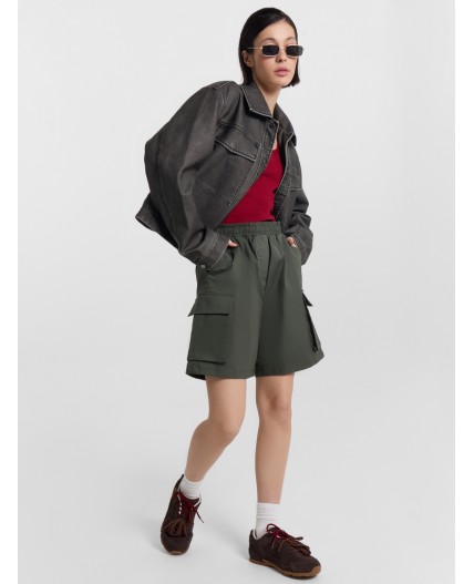 Шорты темный хаки