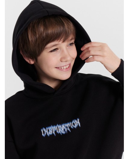 Анорак черный +печать