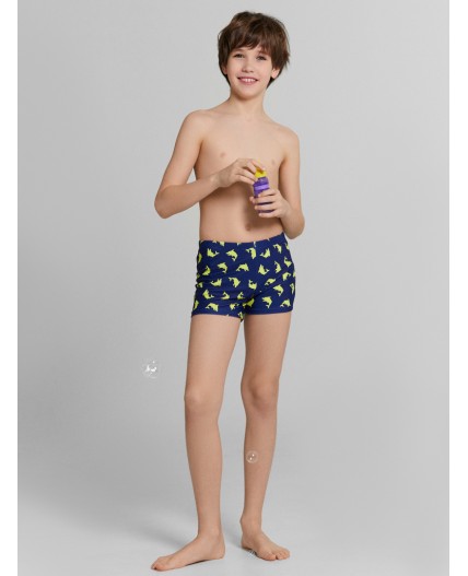 Трусы купальные акулы на т.синем