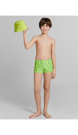 Трусы купальные крабики на салатовом