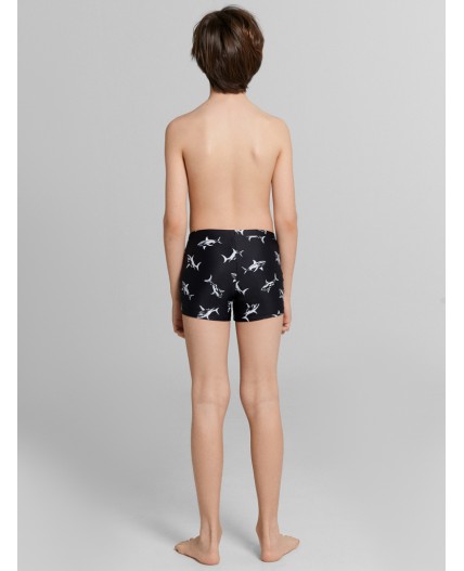 Трусы купальные акулы на черном
