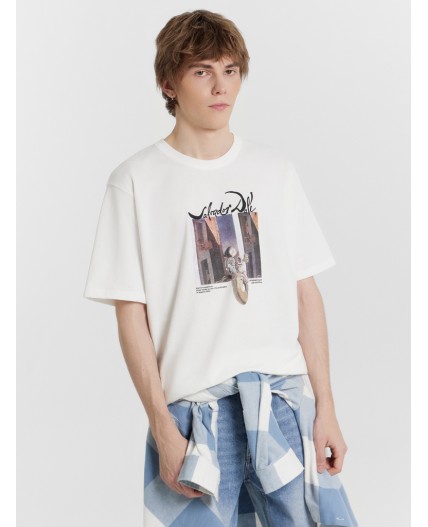 Футболка белый +печать3