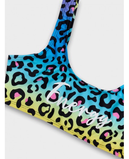 Купальник разноцветный леопард