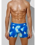 Трусы купальные печать на синем