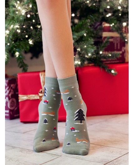 Носки оливка