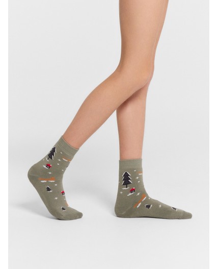 Носки оливка