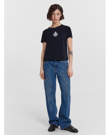 Футболка черный +печать2